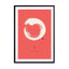 Enso (On Red Background) Wall Art - Drawdeck