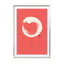 Enso (On Red Background) Wall Art - Drawdeck