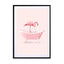 Bathtub Flamingo Wall Art - Drawdeck