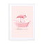 Bathtub Flamingo Wall Art - Drawdeck