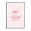 Bathtub Flamingo Wall Art - Drawdeck