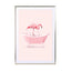 Bathtub Flamingo Wall Art - Drawdeck