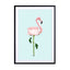 Flamingo Flower Wall Art - Drawdeck