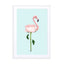 Flamingo Flower Wall Art - Drawdeck
