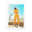 The Girl In Yellow Joggers Wall Art - Drawdeck