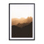 Silhouette Of Mountain Range At Sunrise Wall Art - Drawdeck