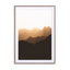 Silhouette Of Mountain Range At Sunrise Wall Art - Drawdeck
