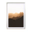 Silhouette Of Mountain Range At Sunrise Wall Art - Drawdeck