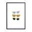 Cateye Sunglasses Wall Art - Drawdeck