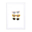 Cateye Sunglasses Wall Art - Drawdeck