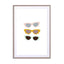 Cateye Sunglasses Wall Art - Drawdeck