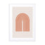 Geometric Arch Orange Wall Art - Drawdeck