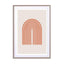 Geometric Arch Orange Wall Art - Drawdeck
