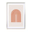Geometric Arch Orange Wall Art - Drawdeck