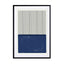 Black And Lines (blue) Wall Art - Drawdeck