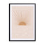 Blush Sun Wall Art - Drawdeck