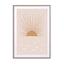 Blush Sun Wall Art - Drawdeck