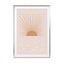 Blush Sun Wall Art - Drawdeck