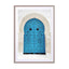 Blue Wooden Door Tunisia Wall Art - Drawdeck