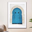 Blue Wooden Door Tunisia - Drawdeck