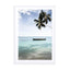 Palm tree at the beach Wall Art - Drawdeck