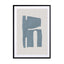 Mid Century Blue ii Wall Art - Drawdeck