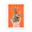 Fridas hands orange Wall Art - Drawdeck