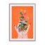 Fridas hands orange Wall Art - Drawdeck