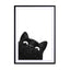 Funny black cat Wall Art - Drawdeck