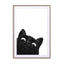 Funny black cat Wall Art - Drawdeck