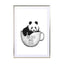 Panda with coffee - Drawdeck