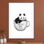Panda with coffee - Drawdeck