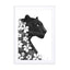 Panther with flowers Wall Art - Drawdeck