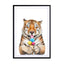 Tiger with ice cream Wall Art - Drawdeck