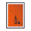 Still Life With Orange Background Wall Art - Drawdeck