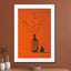 Still Life With Orange Background - Drawdeck
