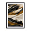 Rough Black And Ochre Mountains Wall Art - Drawdeck