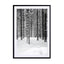 Deep Dark White Forest Wall Art - Drawdeck