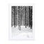 Deep Dark White Forest Wall Art - Drawdeck