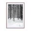 Deep Dark White Forest Wall Art - Drawdeck