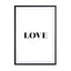 Motivational Quotes - Love Bw Wall Art - Drawdeck