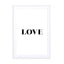 Motivational Quotes - Love Bw Wall Art - Drawdeck