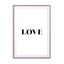 Motivational Quotes - Love Bw Wall Art - Drawdeck