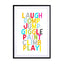 Laugh Play Wall Art - Drawdeck
