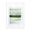 Aquarelle Meets Pencil Forest Green Stripes Wall Art - Drawdeck