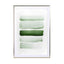Aquarelle Meets Pencil  Forest Green Stripes - Drawdeck