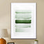 Aquarelle Meets Pencil  Forest Green Stripes - Drawdeck