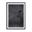 Black Vintage Bike & Concrete Love Wall Art - Drawdeck