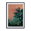 earthy blush meets green tropical jungle Wall Art - Drawdeck