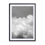 minimal but bold grey clouds Wall Art - Drawdeck